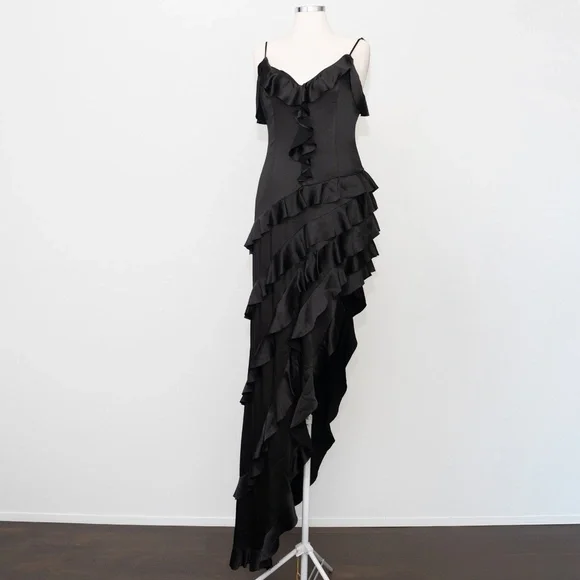 Elliatt - Kyla Asymmetrical Ruffle Gown